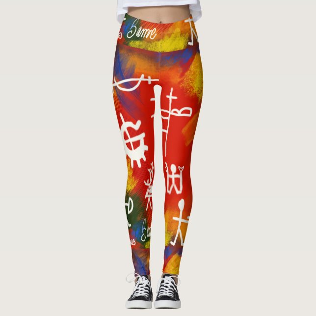 Laggings samisk inspiration! leggings (Framsida)