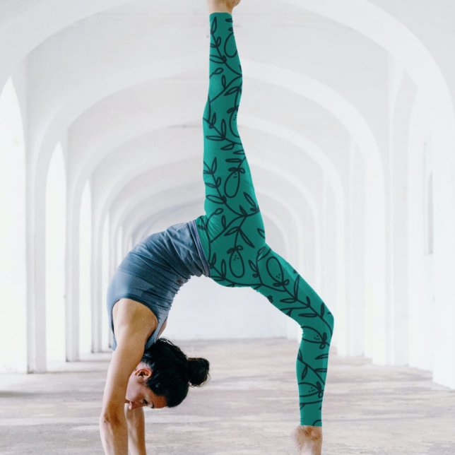 Laggningsdesign för havsvatten Mönster Leggings (Skapare uppladdad)