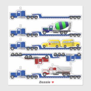 Låglast Trailer Big Rig-dekaler Klistermärken