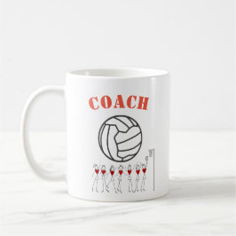 Lagledare för lag för Netballboll Themed Kaffemugg