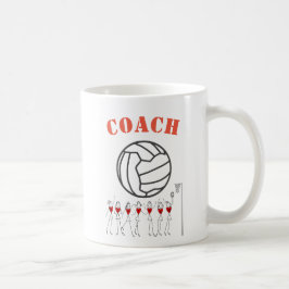 Lagledare för lag för Netballboll Themed Kaffemugg