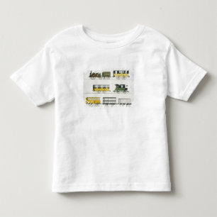 Lagledarear som används på järnvägen, plätera t-shirt