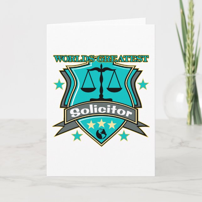 Laglig världsmästareunderrättsadvokat kort (Framsida)