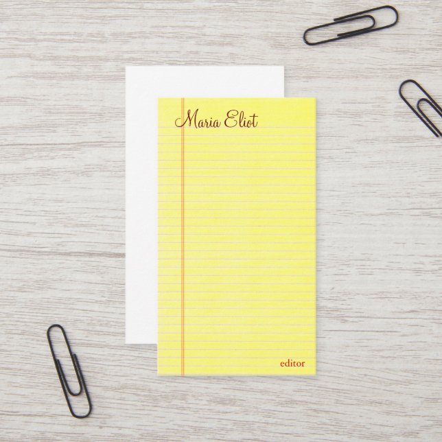 Lagligt vaddera visitkort (Fram/Back In Situ)