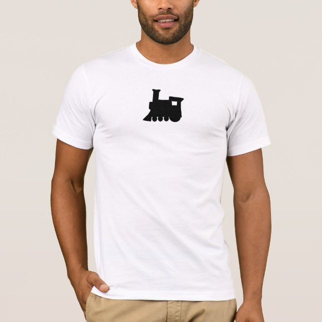 Laglokomotiv - vit tee shirt (Framsida)