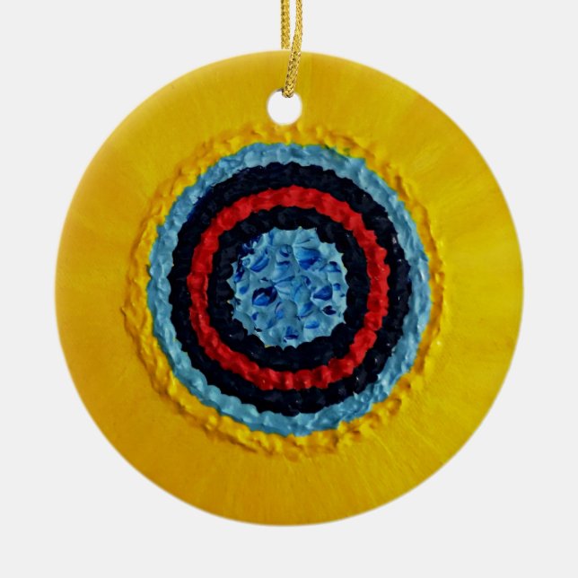 LagMatthew solros för Autism Julgransprydnad Keramik (Framsidan)