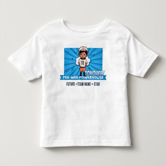[Lagnamn]s lilla titan #24 Anpassningsbar T Shirt (Framsida)