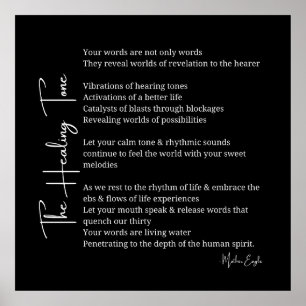 Lagning av ton Ljud dikt poster väggkonsdekoder