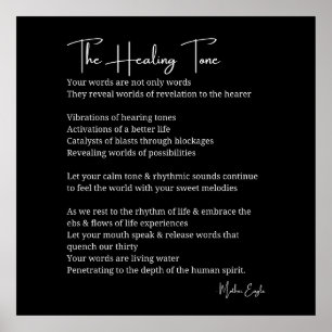 Lagning av ton Ljud dikt poster väggkonsdekoder