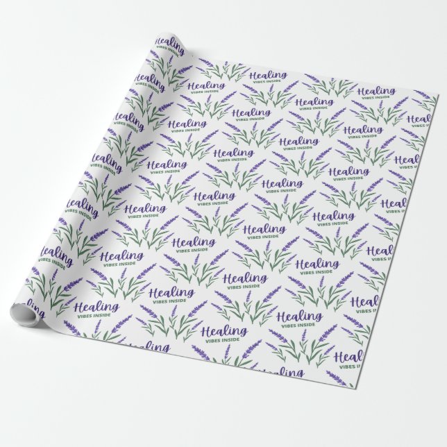Lagning av Vibes Inside Lavender Wrapping Presentpapper (Utrullad)