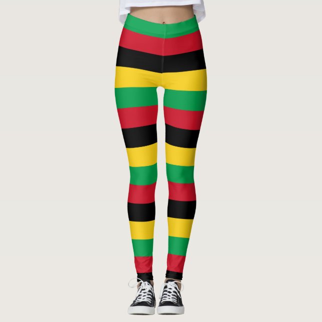 Lagning i Guinea-Bissau (Flagga) Leggings (Framsida)