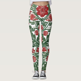 Lagningsdesign - Blommigt Stil med blommor Leggings