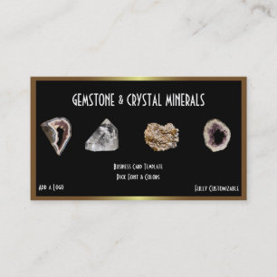 Lagningsprystals Mineraler Visitkort