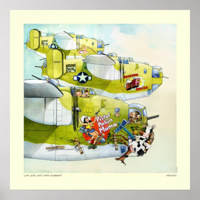 Lågnivåstöd över Normandie Poster (Framsidan)