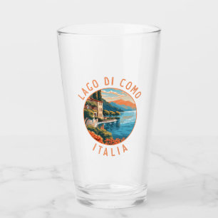 Lago di Como Italia Travel Art Vintage Glaskopp