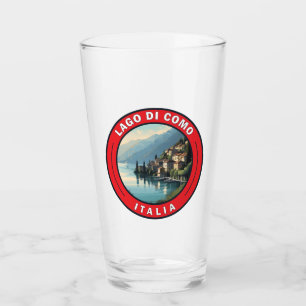 Lago di Como Italien Badge Glaskopp