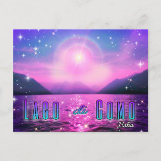 Lago di Como Italien Lake Como Italien Rosa Postko Vykort