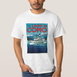 Lago Di Como Italien Vintage resor T-Shirt