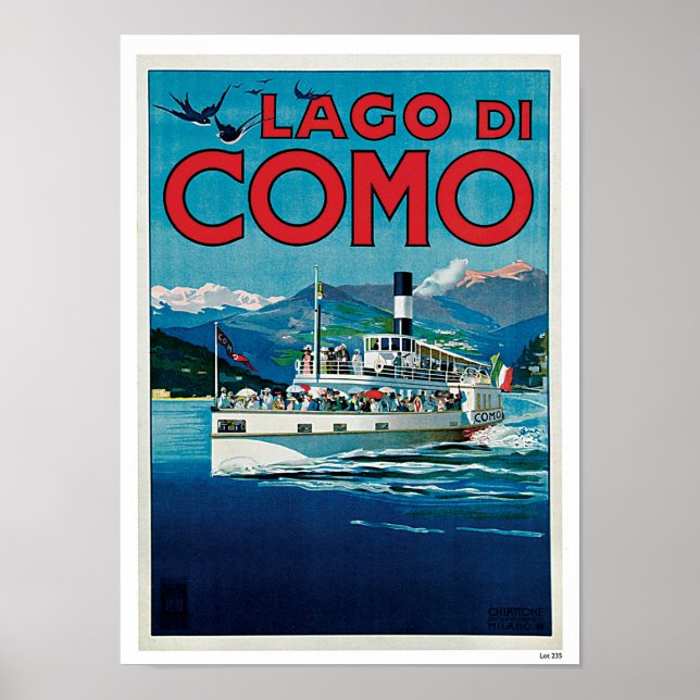 Lago di Como Poster (Framsidan)