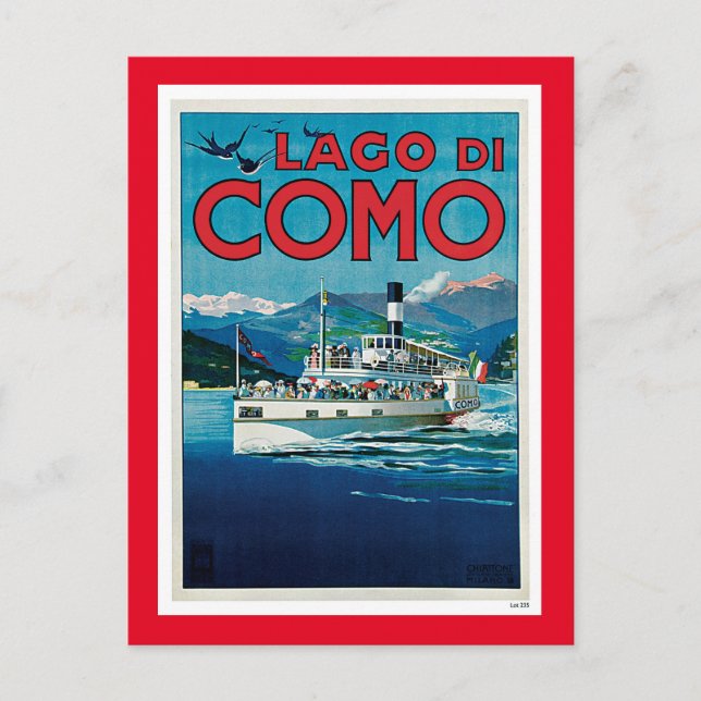 Lago di Como Vykort (Framsida)