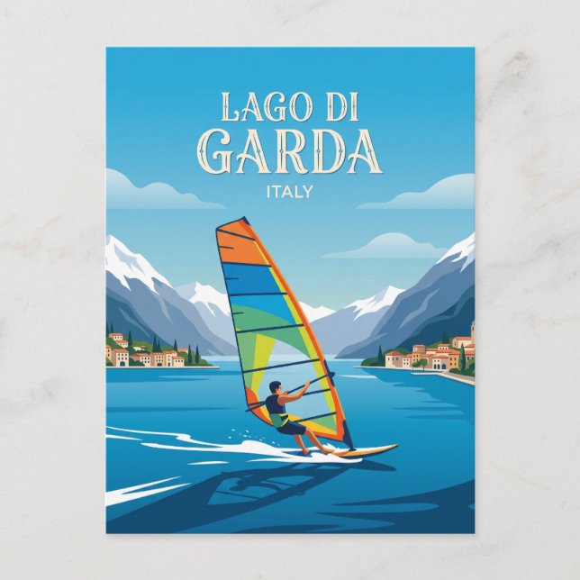 Lago di Garda Italien Vykort (Framsida)