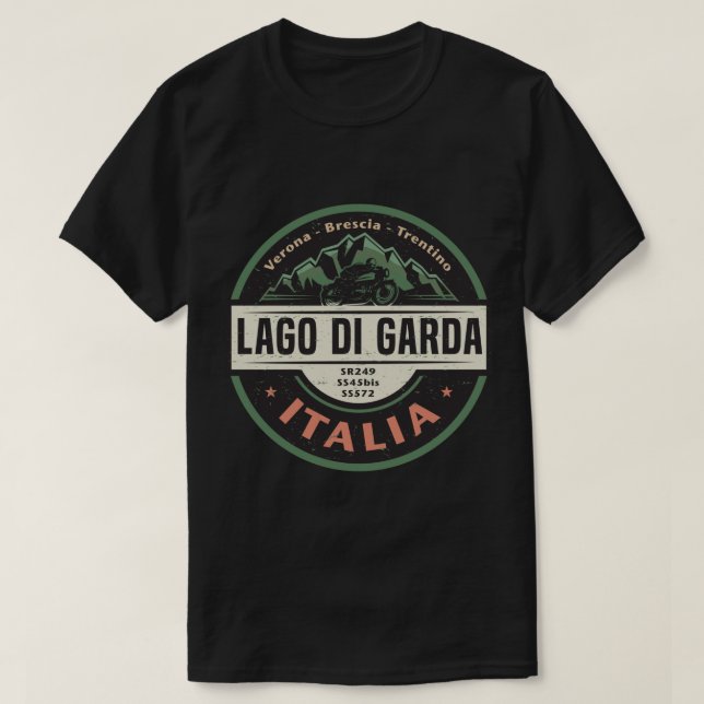 Lago Di Garda, Sjö Garda Italien Sticker T Shirt (Design framsida)