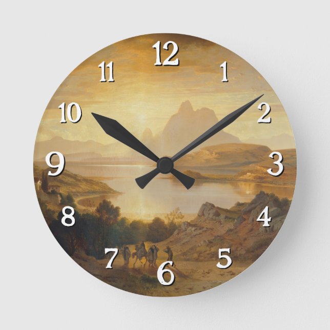 Lago di Lugano - Albert Zimmermann Rund Klocka (Framsida)