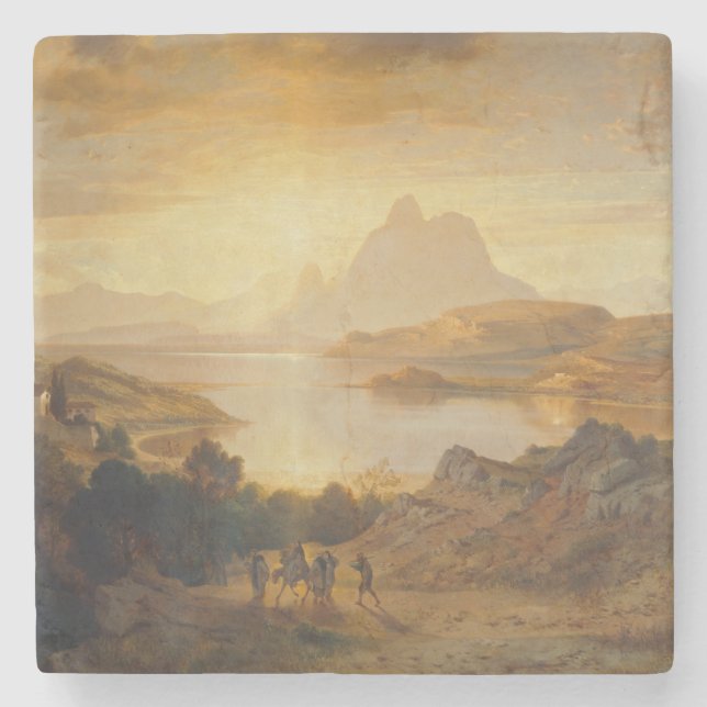 Lago di Lugano - Albert Zimmermann Stenunderlägg (Framsidan)