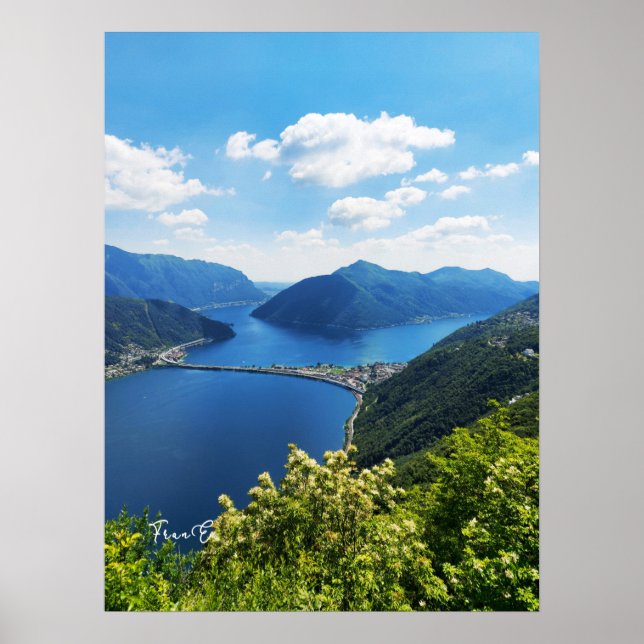 Lago di Lugano Poster (Framsidan)