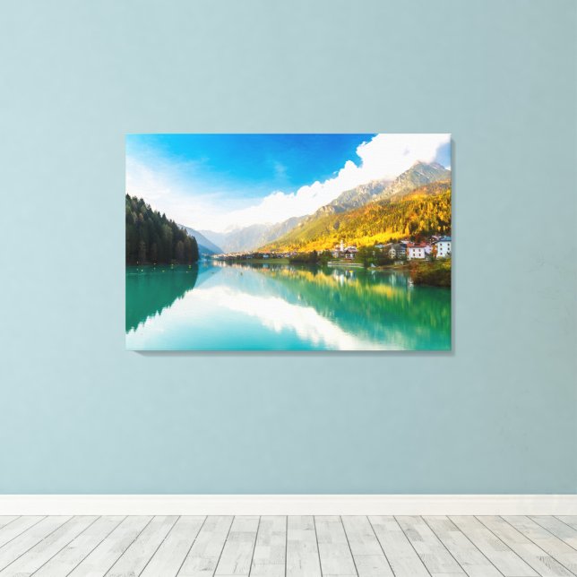 Lago di Santa Caterina Auronzo di Cadore Canvastryck (Insitu (trägolv))