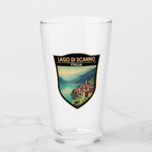 Lago di Scanno Italia Travel Art Vintage Glaskopp