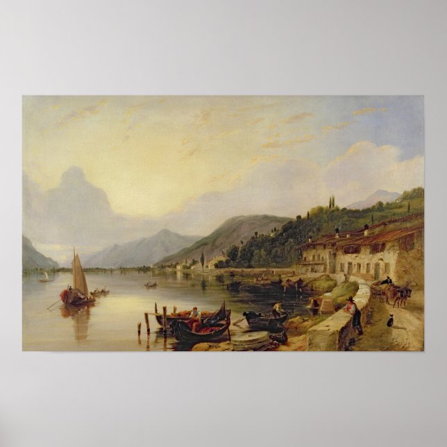 Lago d'Iseo, Italien Poster (Framsidan)