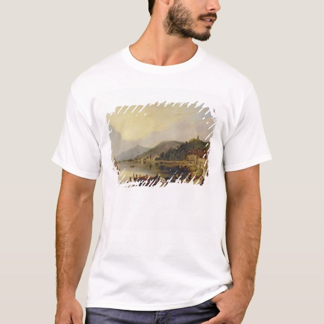 Lago d'Iseo, italien T Shirt (Framsida)