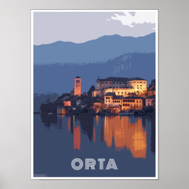 Lago d'Orta Poster (Framsidan)