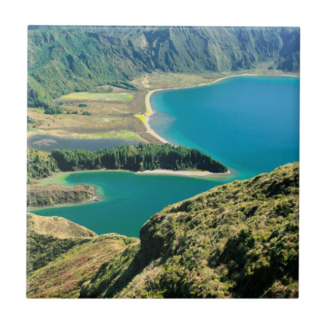 Lagoa do Fogo, Azorerna Kakelplatta (Framsidan)