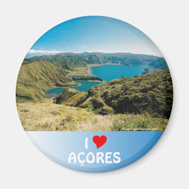 Lagoa do Fogo, Azorerna Magnet (Framsidan)