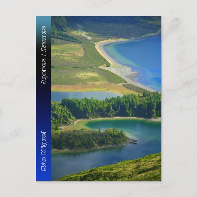 Lagoa do Fogo, Azorerna Vykort (Framsida)