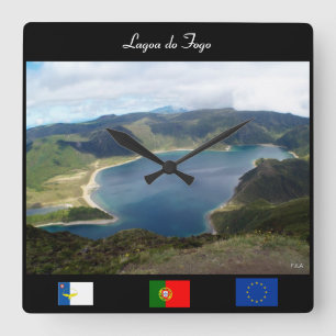 Lagoa gör den Fogo väggen tar tid på Fyrkantig Klocka