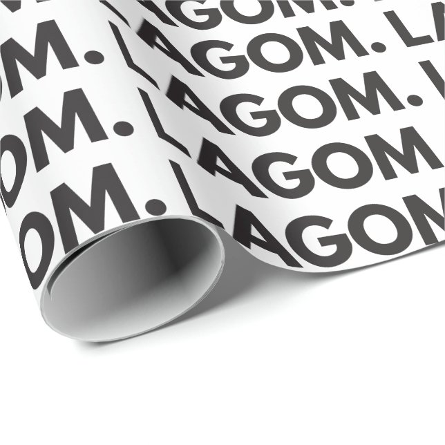 LAGOM. Papper radbrytning Presentpapper (Rullad Hörn)