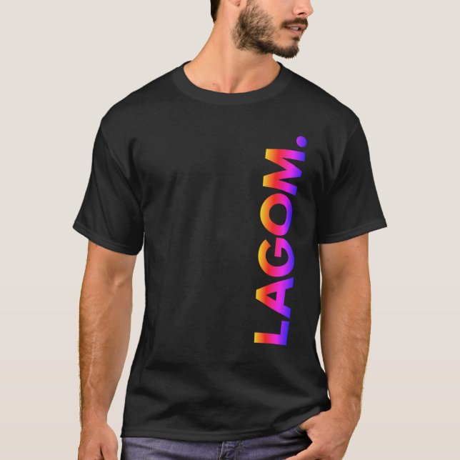 LAGOM. Solnedgång T-shirt (Framsida)