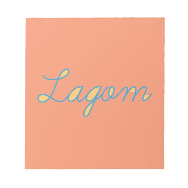 Lagom-Sverige Anteckningsblock (Framsida)