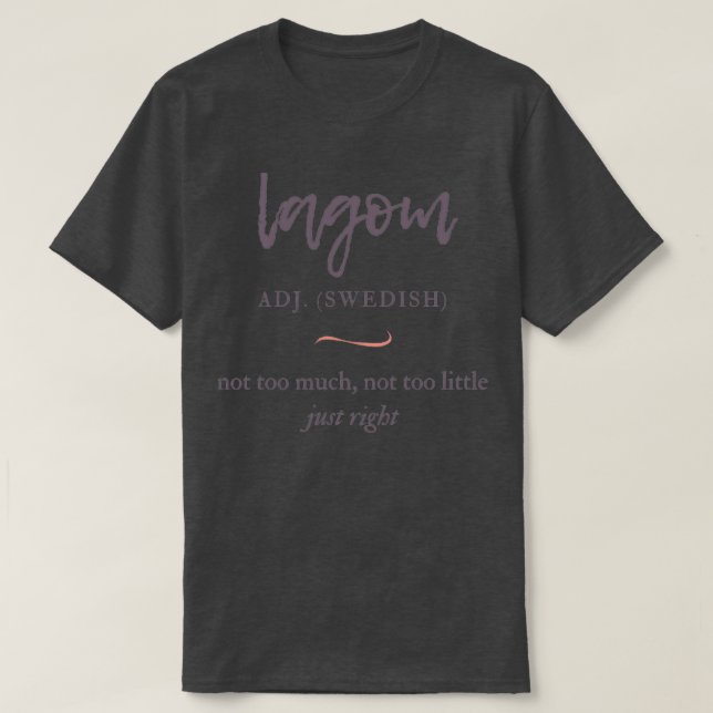 lagom t shirt (Design framsida)