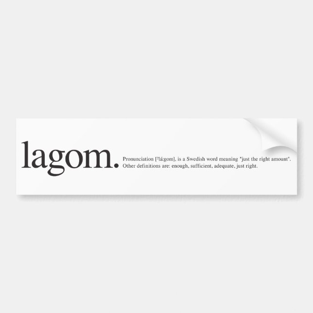 Lagom Wiki Bildekal (Framsidan)