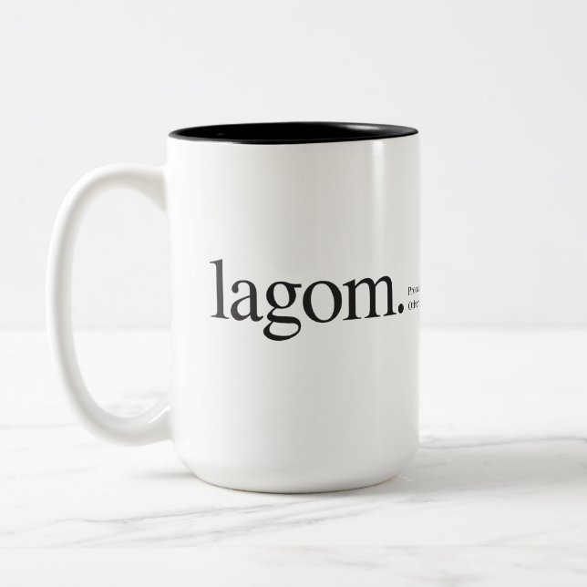 Lagom Wiki Två-Tonad Mugg (Vänster)