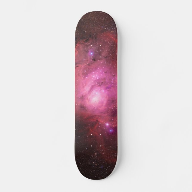 Lagon Nebula - vårt brinnande uniververse Old School Skateboard Bräda 18 Cm (Framsida)