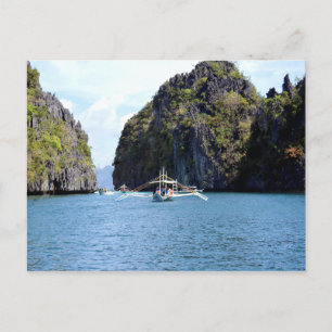 Lagon på vykort i El Nido Palawan