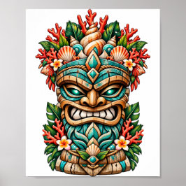 Lagoon Shell Tiki Affisch