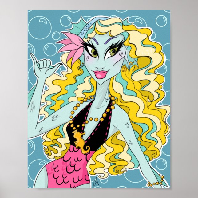 Lagoona Blue Monster High Bubbles Poster (Framsidan)