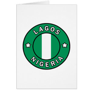 Lagos Nigeria Hälsningskort