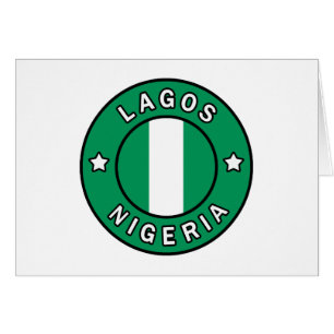 Lagos Nigeria Hälsningskort